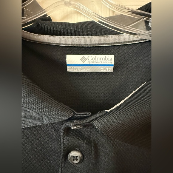 Columbia Polo Performance Golf Shirt for Men, XL - Black - Picture 2 of 4